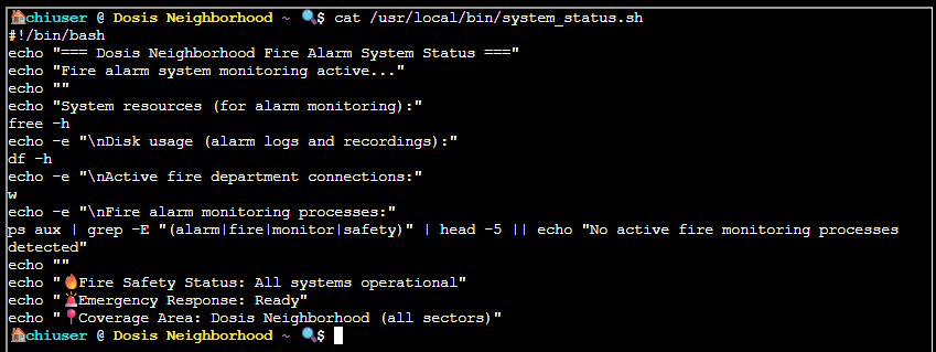 Inspecting shell script