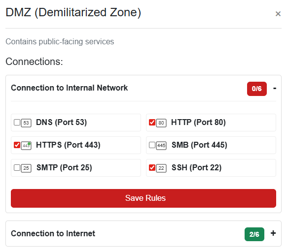 Configuring the DMZ