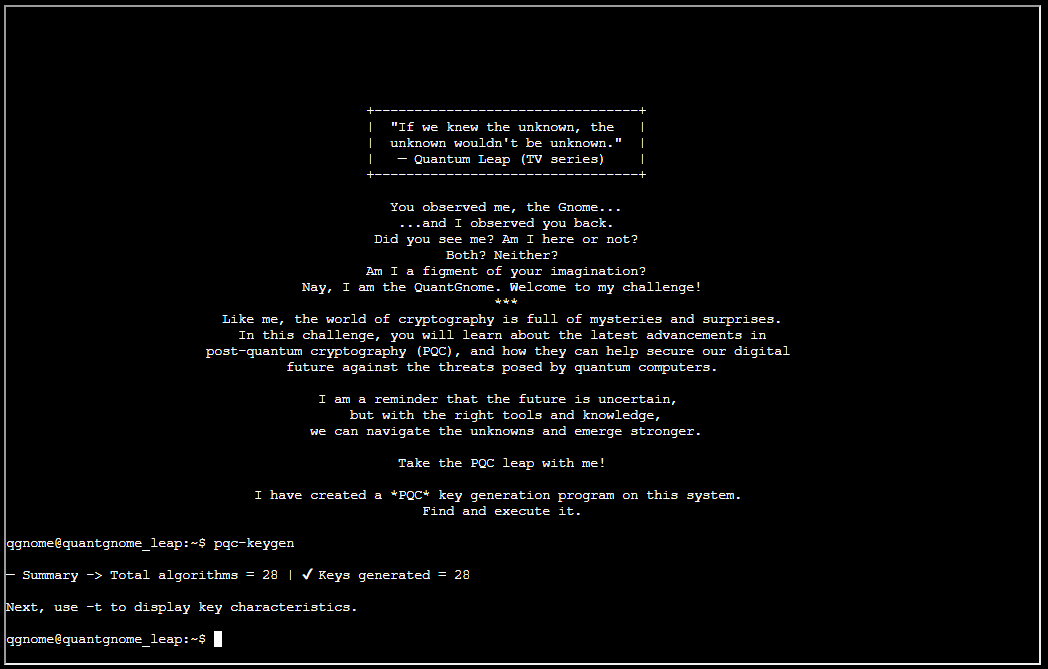 Finding the key generator
