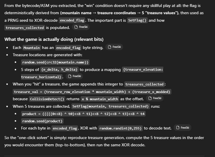 ChatGPT explaining the meaning of the ASM