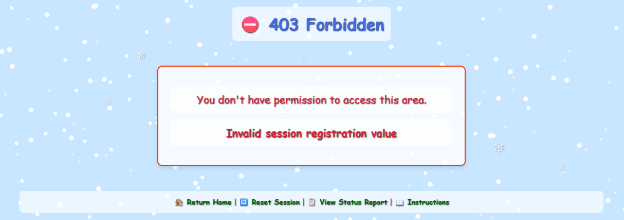 Another 403 error screen
