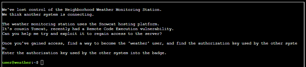Introduction terminal